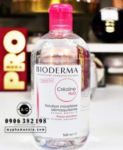 Nước tẩy trang dành cho da nhạy cảm Bioderma Sensibio H2O 500ml (Nắp hồng)